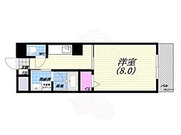 ドミール・シモハタ 1Kの間取図画像