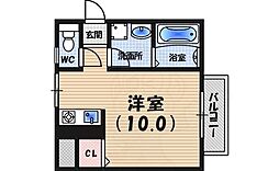 ハイツ広田 1Kの間取図画像