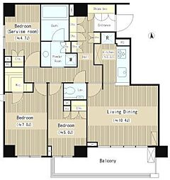 パークリラヴェール代沢 3LDKの間取図画像
