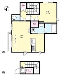 へーベルメゾン巣鴨 1LDKの間取図画像