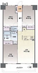 アンピール長住南 3LDKの間取図画像
