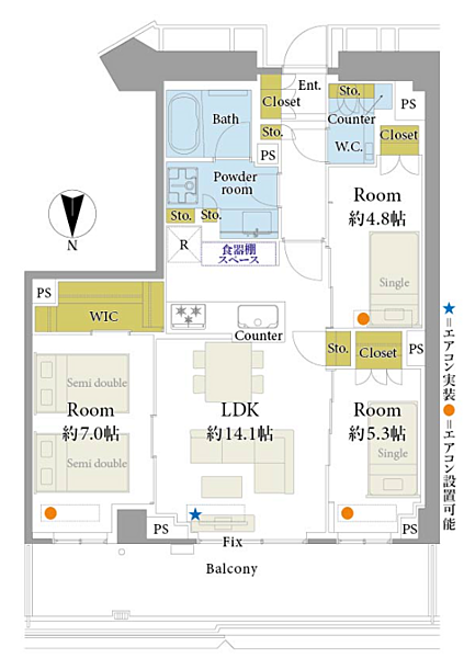 間取りを拡大表示