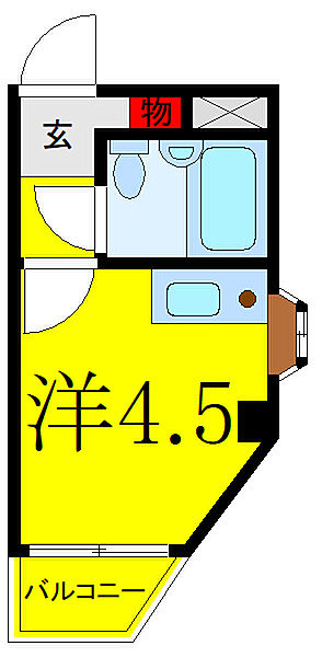 コートハウス双葉台 ｜東京都板橋区双葉町(賃貸マンション1R・2階・10.47㎡)の写真 その2