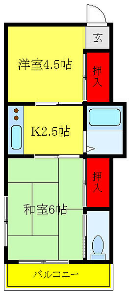寿荘 101｜東京都北区王子3丁目(賃貸アパート2K・1階・30.00㎡)の写真 その2
