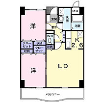 グレース　ヴィレッジ 503 ｜ 埼玉県戸田市笹目1丁目（賃貸マンション2LDK・5階・62.55㎡） その2