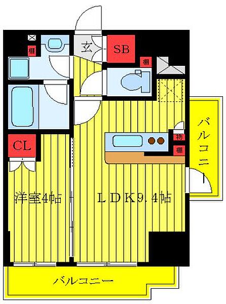 パークアクシス西巣鴨 1201｜東京都北区滝野川7丁目(賃貸マンション1LDK・12階・33.09㎡)の写真 その2