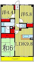 フォーリスト・フジカ 705 ｜ 埼玉県蕨市中央3丁目（賃貸マンション3LDK・7階・65.10㎡） その2