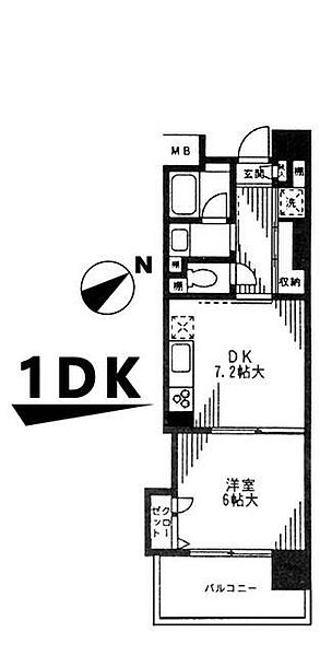 朝日シティパリオ王子神谷 505｜東京都北区神谷1丁目(賃貸マンション1DK・5階・34.66㎡)の写真 その2