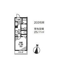 ソレイユ上板橋 203 ｜ 東京都板橋区若木2丁目10-6（賃貸マンション1K・2階・25.11㎡） その2