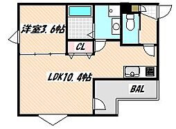 間取図画像 1LDK