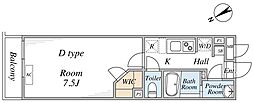 コーポ池田 1Kの間取図画像