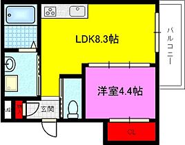 m（えむ） 102 ｜ 大阪府大東市御供田２丁目5-25（賃貸アパート1LDK・1階・31.18㎡） その2