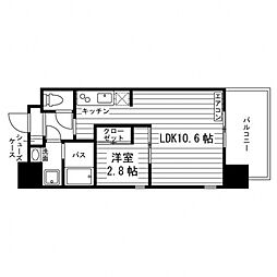 アヴァンコンティア小幡 1LDKの間取図画像