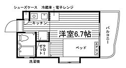 ジョイフル名城公園 ワンルームの間取図画像