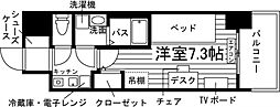 ソレイユ八事 1Kの間取図画像