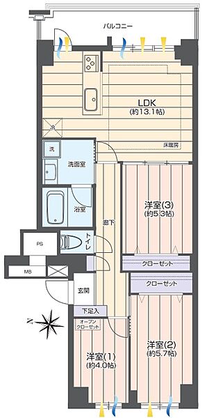 間取りを拡大表示