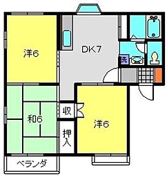 間取図画像 3DK