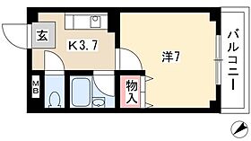 サンピア丸野  ｜ 愛知県名古屋市西区丸野2丁目159（賃貸マンション1K・3階・23.57㎡） その2