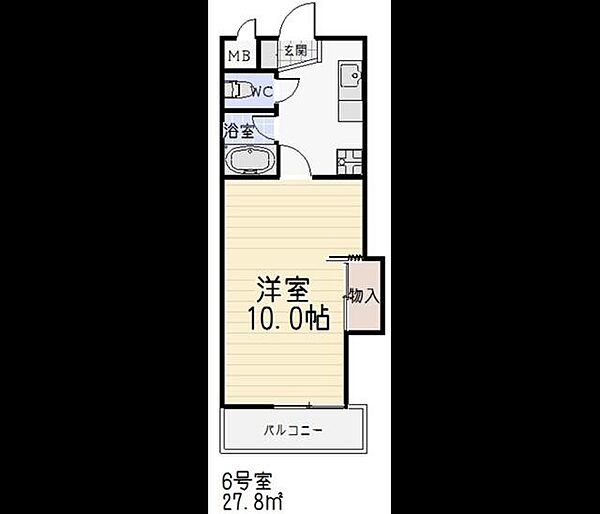 第2アイオーキャッスル ｜愛知県名古屋市北区平安1丁目(賃貸マンション1K・8階・29.16㎡)の写真 その2