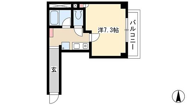 ジュネスホワイト ｜愛知県名古屋市西区大金町1丁目(賃貸マンション1K・4階・24.50㎡)の写真 その2