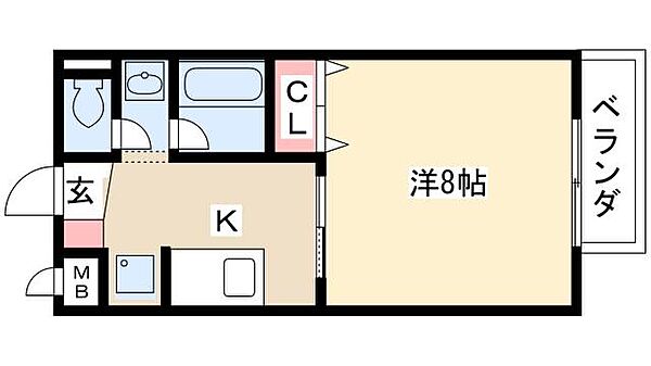 Maison Excel高道 ｜愛知県北名古屋市徳重高道(賃貸アパート1K・2階・28.02㎡)の写真 その2