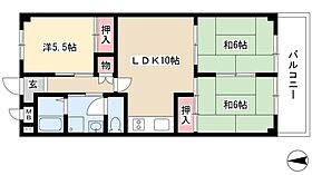 グランドハイツカトレア  ｜ 愛知県名古屋市西区中小田井3丁目46（賃貸マンション3LDK・5階・59.40㎡） その2