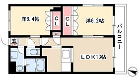 エスポアール  ｜ 愛知県清須市寺野郷前29（賃貸アパート2LDK・2階・57.33㎡） その2