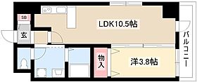 フォルクランド那古野  ｜ 愛知県名古屋市西区那古野2丁目24-16（賃貸マンション1LDK・5階・34.40㎡） その2