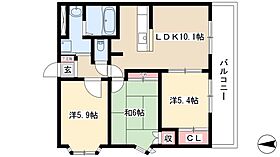 ブリックヒルズ  ｜ 愛知県北名古屋市鹿田栄149（賃貸アパート3LDK・2階・58.00㎡） その2