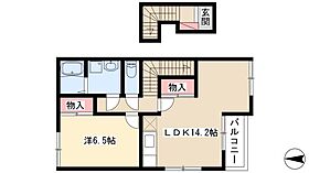 第二ペルスネージュＢ  ｜ 愛知県北名古屋市宇福寺神明48（賃貸アパート1LDK・2階・50.48㎡） その2