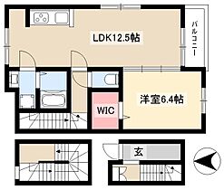 フロックス  ｜ 愛知県清須市西市場5丁目3-1（賃貸アパート1LDK・3階・54.19㎡） その2