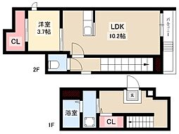 グランティックルーチェ志賀本通 1LDKの間取図画像