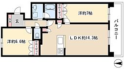 間取図画像 2LDK