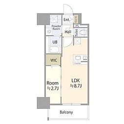 名古屋市中区新栄2丁目マンション 1LDKの間取図画像