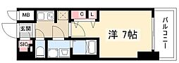 S-RESIDENCE名古屋菊井aline 1Kの間取図画像