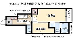 プリマヴェーラ 1SKの間取図画像