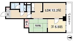 ITOH壱番館 2LDKの間取図画像
