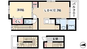 セントヒルズ・プレミエ  ｜ 愛知県北名古屋市鹿田東海17（賃貸アパート1LDK・3階・53.36㎡） その2