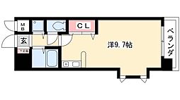 パルテンツァ ワンルームの間取図画像