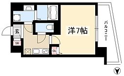 S-RESIDENCESENGENCHO 1Kの間取図画像