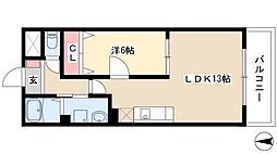 メゾンSK2 1LDKの間取図画像