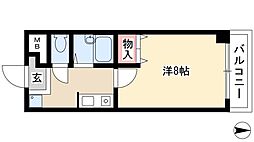 ルーチェ・パラシオ 1Kの間取図画像