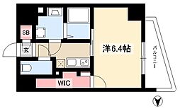 S-RESIDENCESENGENCHO 1Kの間取図画像