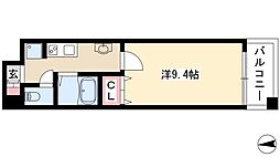 カスタリア志賀本通 1Kの間取図画像