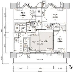 ブライム名古屋 3LDKの間取図画像