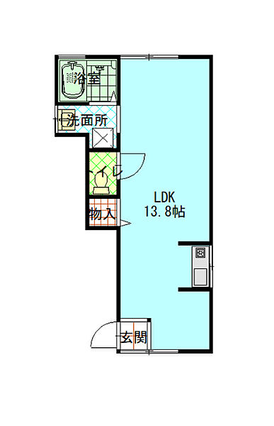 枚方市渚西２丁目ワンルーム 1｜大阪府枚方市渚西２丁目(賃貸アパート1R・1階・29.97㎡)の写真 その2