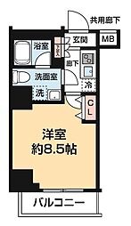 ARCOBALENO HORIKIRISHOBUEN 1Kの間取図画像