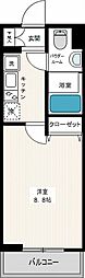 AZEST武蔵小金井 1Kの間取図画像