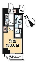 LUMEED横濱末吉町 1Kの間取図画像