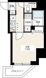 ハーモニーレジデンス大塚山手 1Kの間取図画像